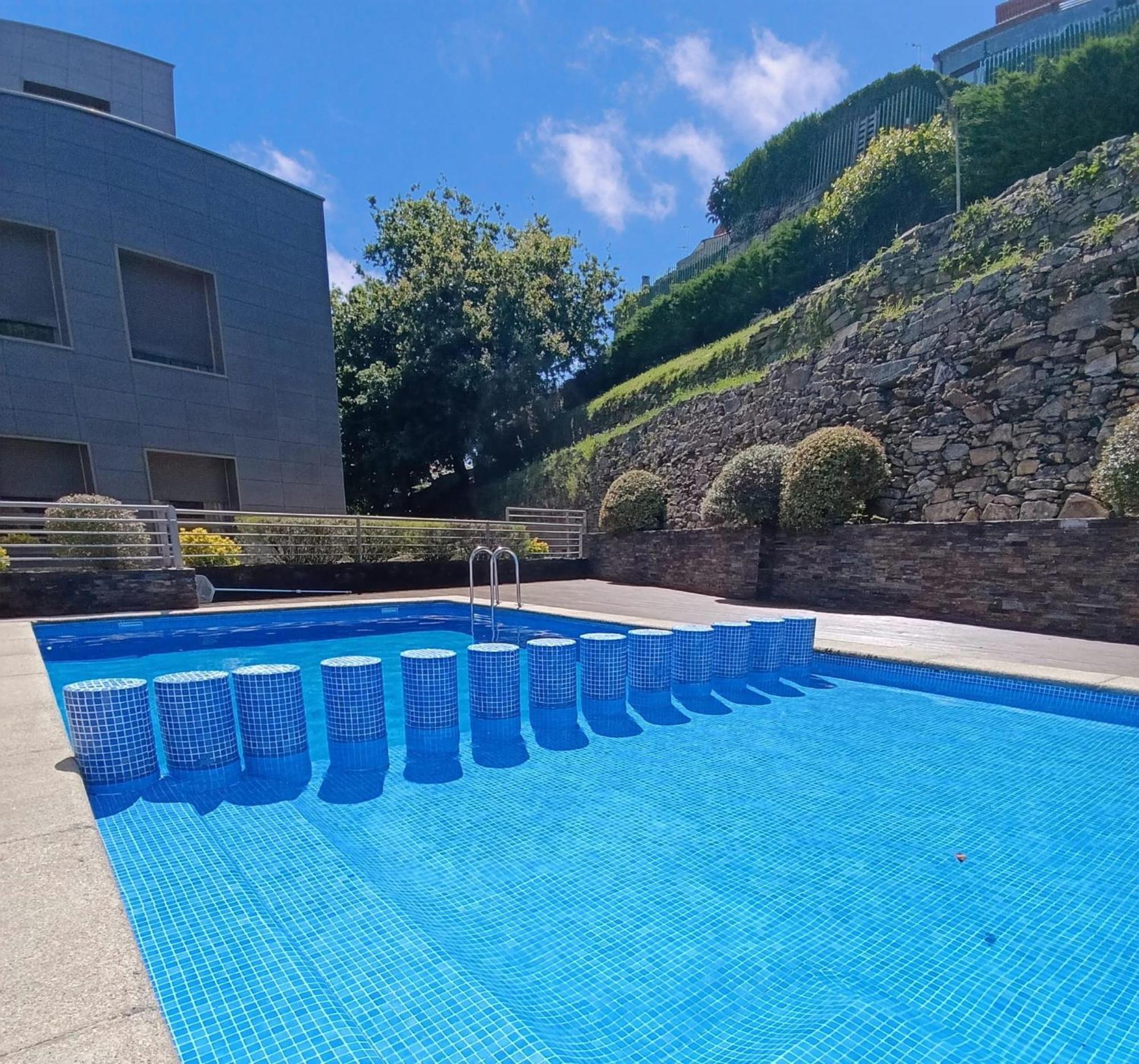 Apartamento Atico Chill-Out De Lujo Con Piscina Y Parking Gratis Vigo Exterior foto