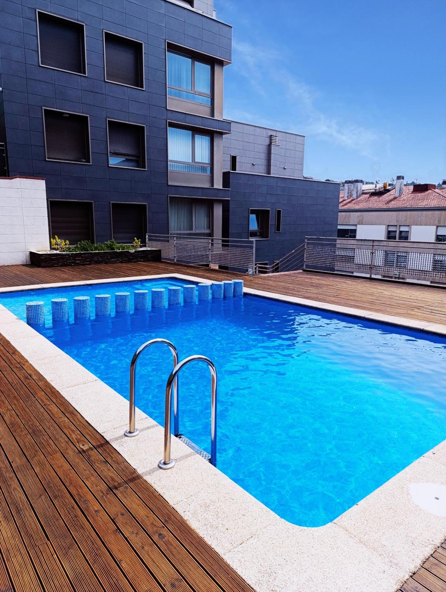 Apartamento Atico Chill-Out De Lujo Con Piscina Y Parking Gratis Vigo Exterior foto